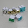 Fashion Aluminum Colorful Single USB Wall Charger 1A US EU Plug 7 Minimalist Aluminum Wall Charger 1A