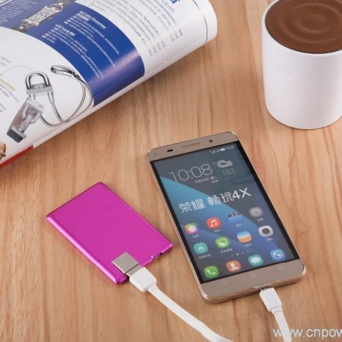 Ultra Slim Metal Credit Card Power Bank