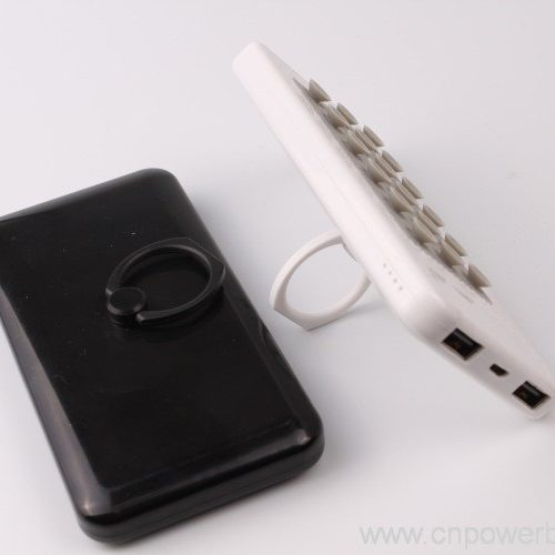 Silicone Suction Power Bank with Ring Phone Stand