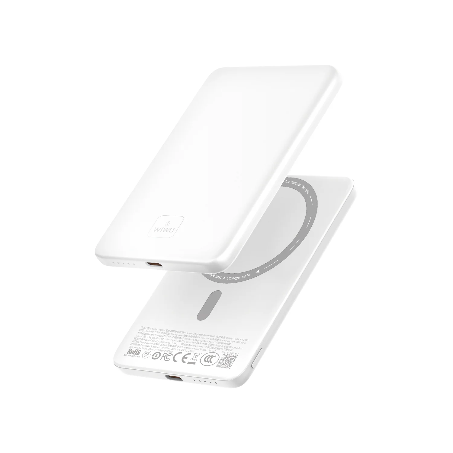 5000mAh Magnetic Wireless Power Bank with 15W Fast Charging
